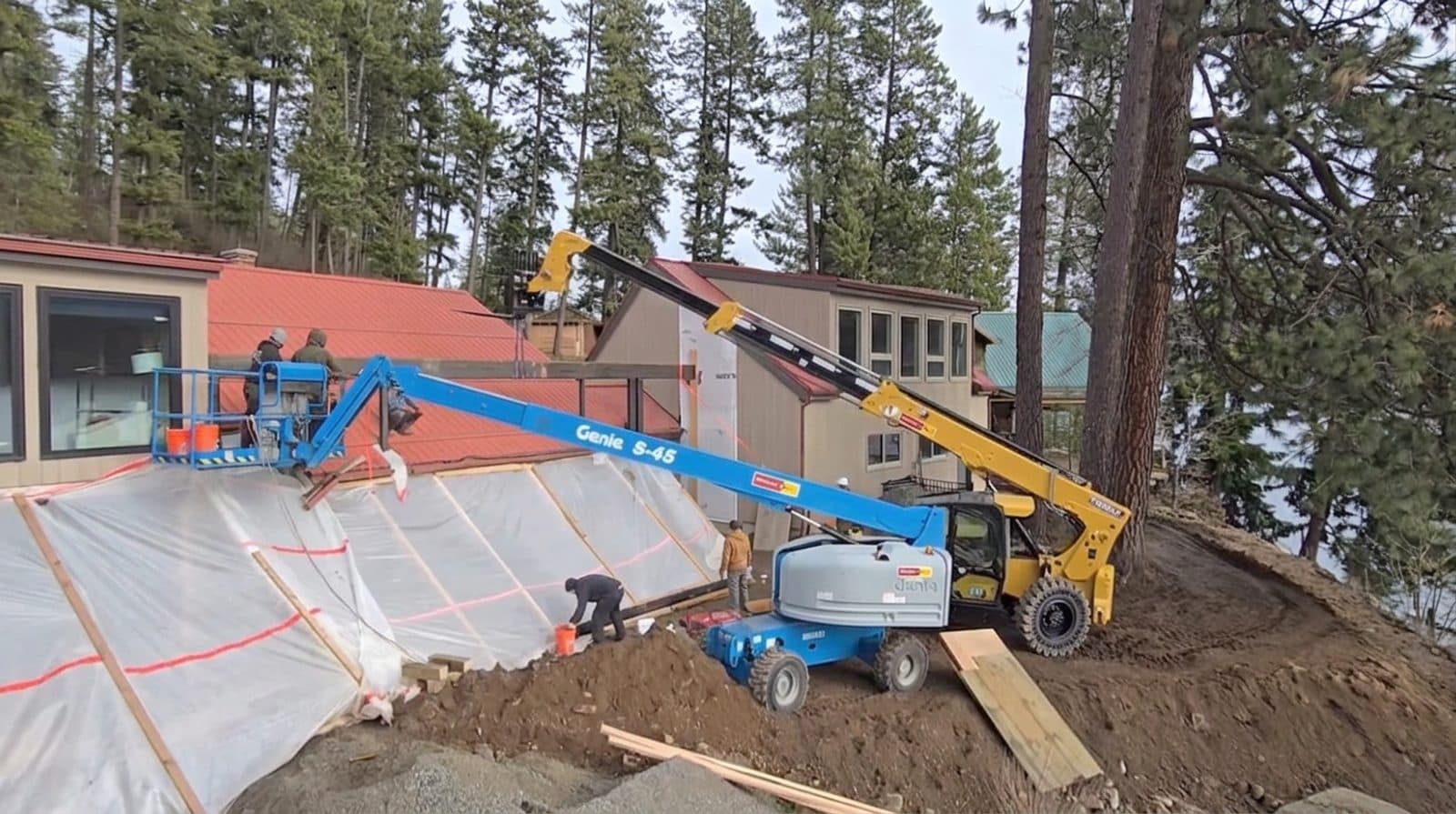 Antova crew working on a home in the Inland Northwest